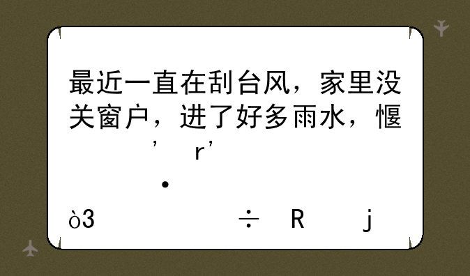 最近一直在刮台风，家里没关窗户，进了好多雨水，感觉有点臭，求好用的除臭产品吗？