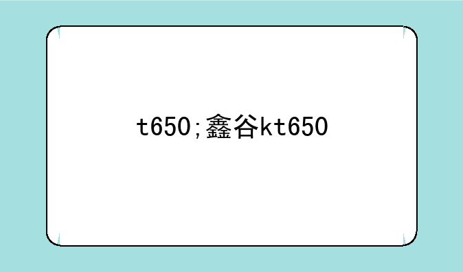 t650;鑫谷kt650