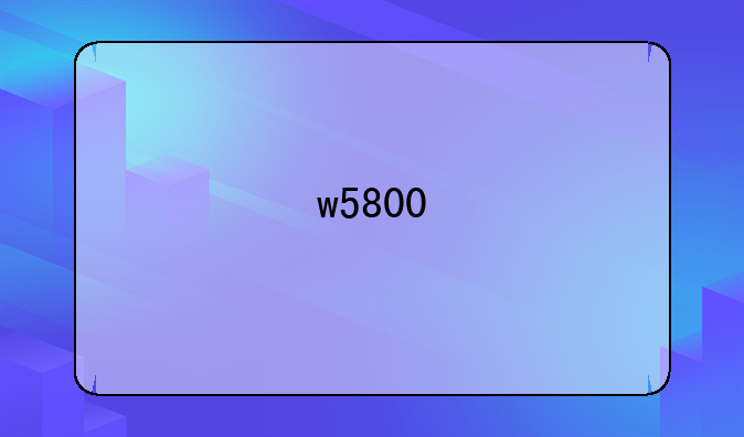 w5800