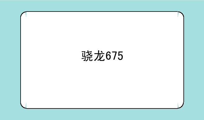 骁龙675